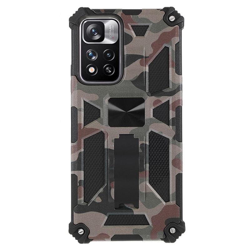 Capa De Celular Para Xiaomi Redmi Note 11 Pro Plus 5G Suporte Removível De Camuflagem