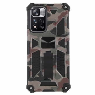 Capa De Celular Para Xiaomi Redmi Note 11 Pro Plus 5G Suporte Removível De Camuflagem