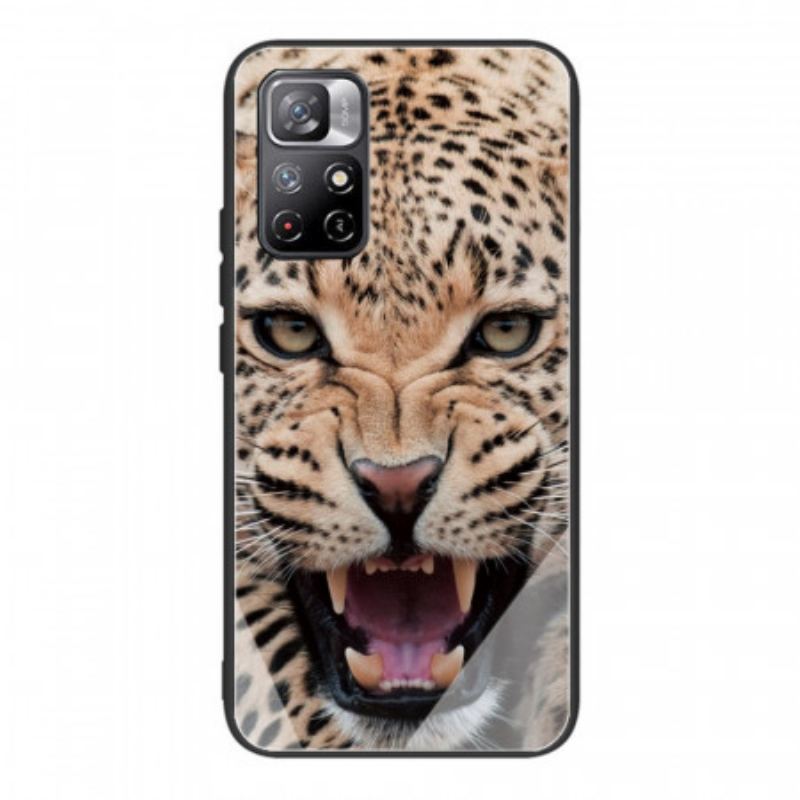 Capa De Celular Para Xiaomi Redmi Note 11 Pro Plus 5G Vidro Temperado Leopardo