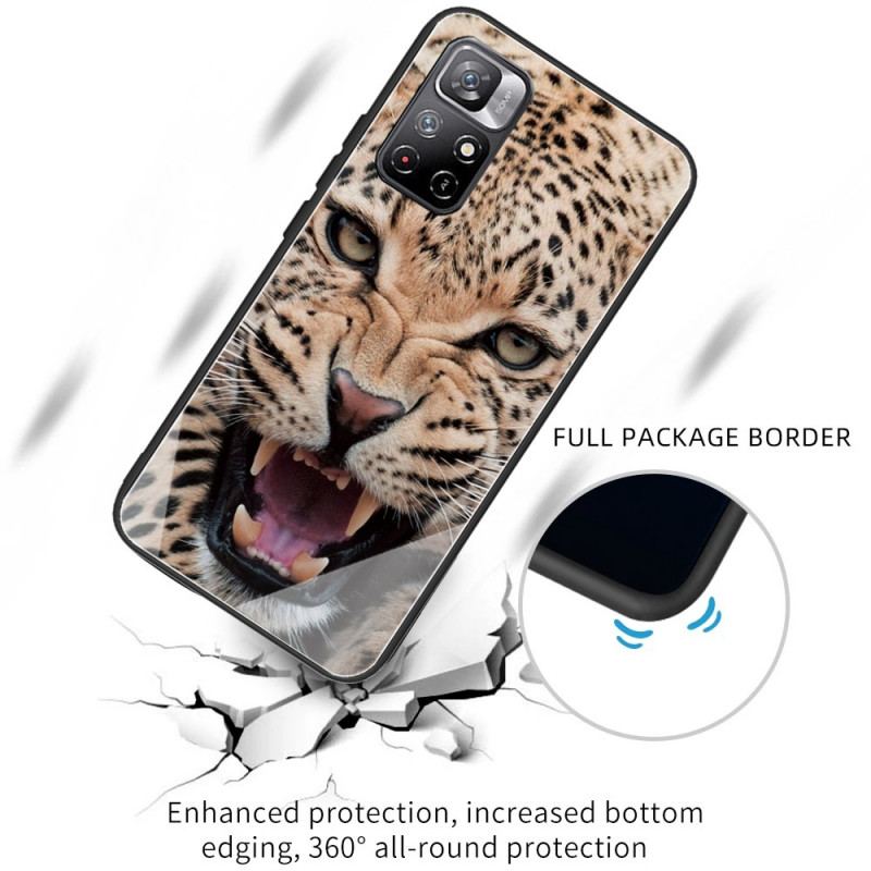 Capa De Celular Para Xiaomi Redmi Note 11 Pro Plus 5G Vidro Temperado Leopardo