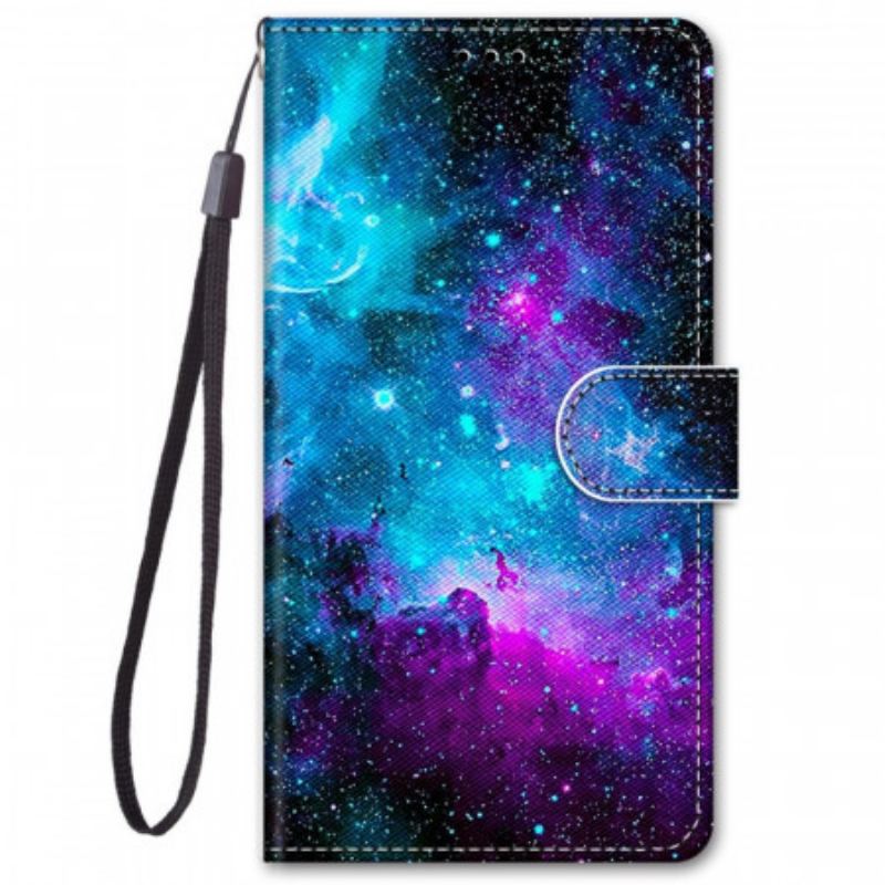 Capa De Couro Para Xiaomi Redmi Note 11 Pro Plus 5G Céu Cósmico