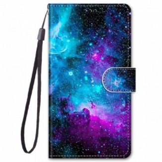 Capa De Couro Para Xiaomi Redmi Note 11 Pro Plus 5G Céu Cósmico