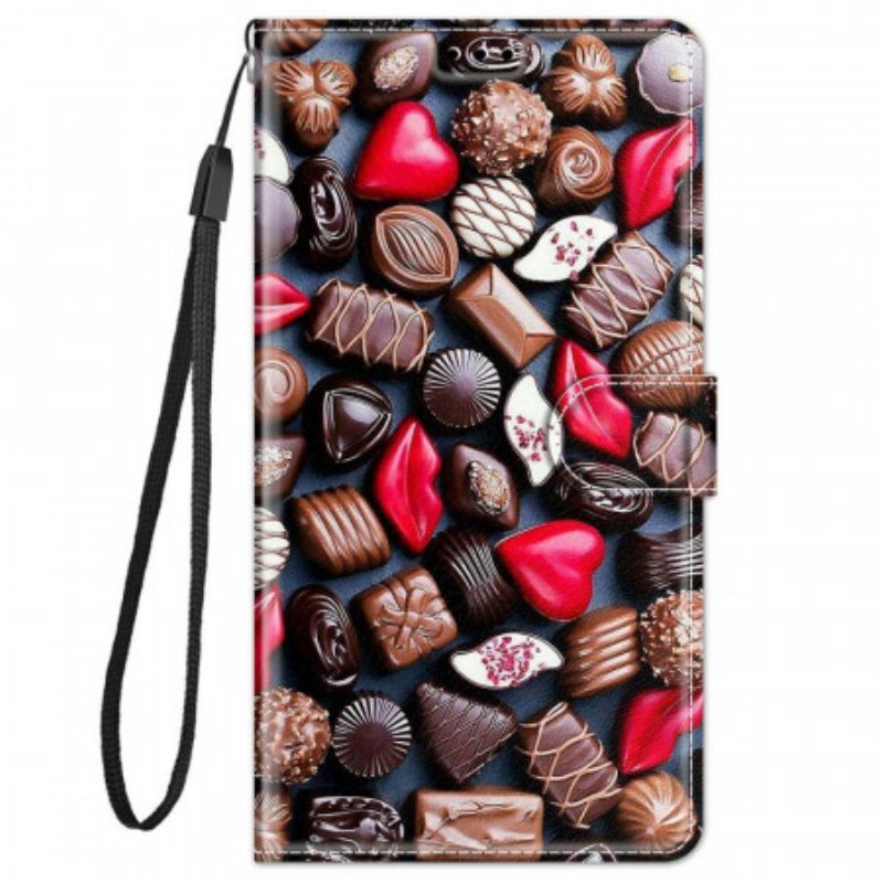 Capa De Couro Para Xiaomi Redmi Note 11 Pro Plus 5G Chocolates