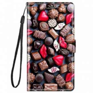 Capa De Couro Para Xiaomi Redmi Note 11 Pro Plus 5G Chocolates