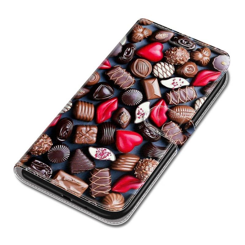 Capa De Couro Para Xiaomi Redmi Note 11 Pro Plus 5G Chocolates