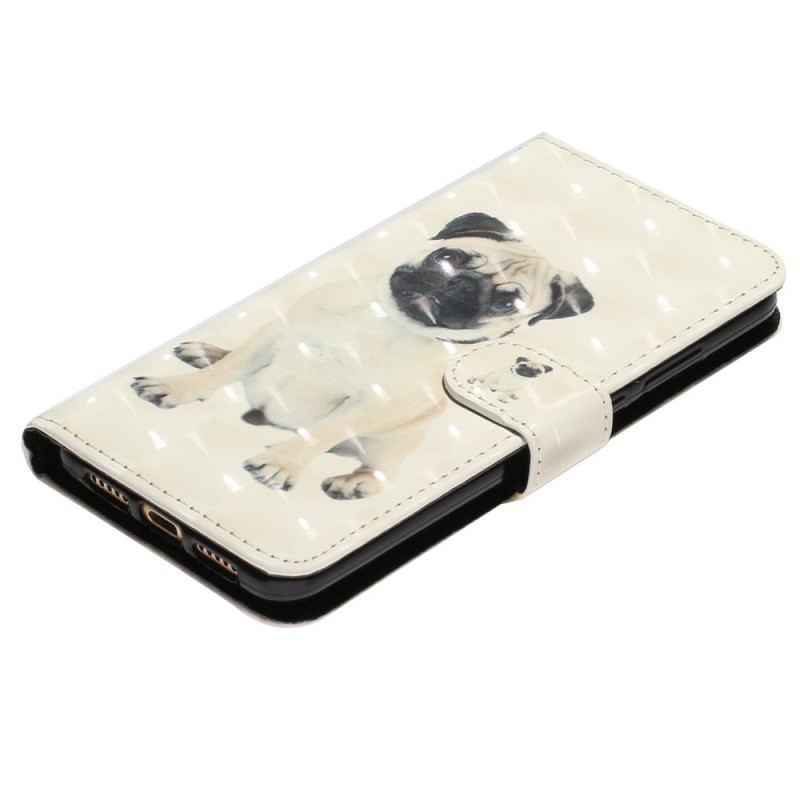 Capa De Couro Para Xiaomi Redmi Note 11 Pro Plus 5G De Cordão Cachorro Tanga