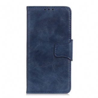 Capa De Couro Para Xiaomi Redmi Note 11 Pro Plus 5G Fecho Reversível De Couro Rachado