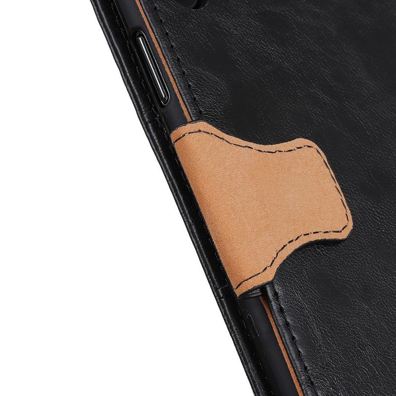 Capa De Couro Para Xiaomi Redmi Note 11 Pro Plus 5G Fecho Reversível De Couro Rachado