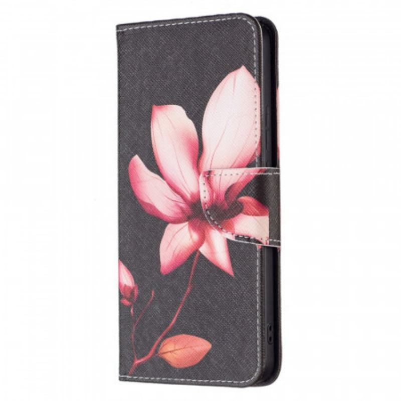 Capa De Couro Para Xiaomi Redmi Note 11 Pro Plus 5G Flor Rosa