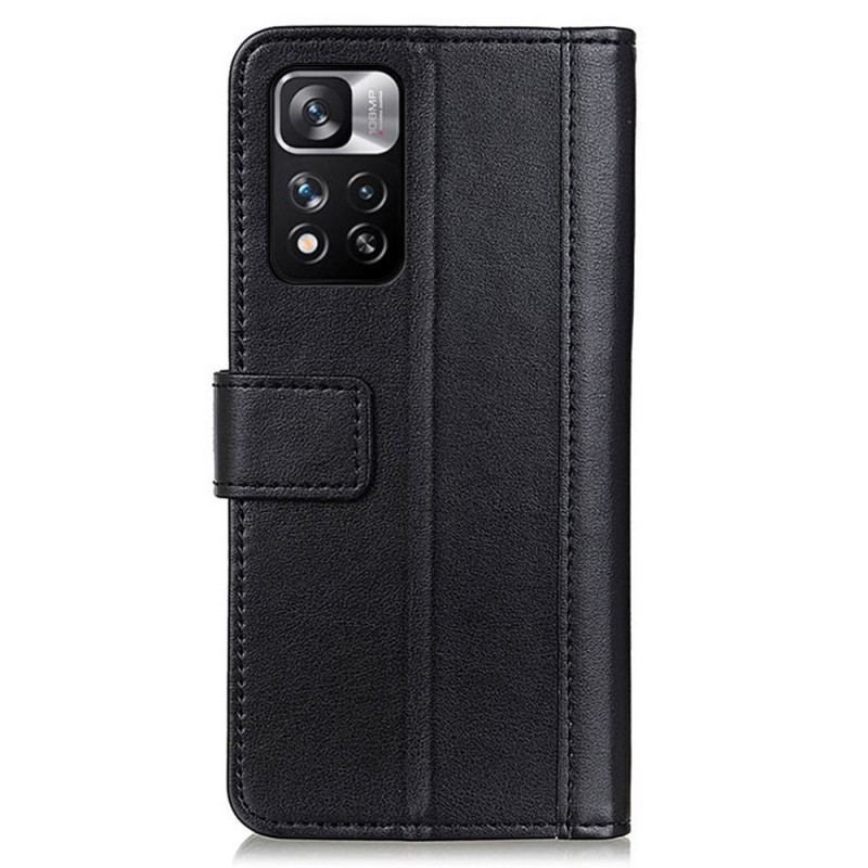 Capa Em Pele Para Xiaomi Redmi Note 11 Pro Plus 5G Estilo De Couro