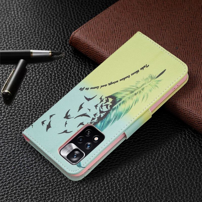 Capa Flip Para Xiaomi Redmi Note 11 Pro Plus 5G Aprender A Voar