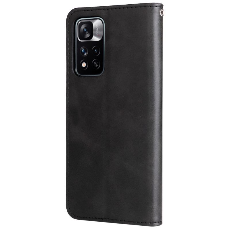 Capa Flip Para Xiaomi Redmi Note 11 Pro Plus 5G Carteira