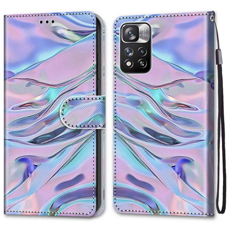 Capa Flip Para Xiaomi Redmi Note 11 Pro Plus 5G Como Tinta