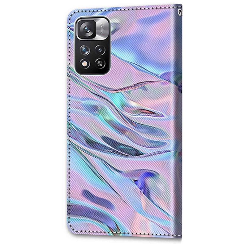 Capa Flip Para Xiaomi Redmi Note 11 Pro Plus 5G Como Tinta