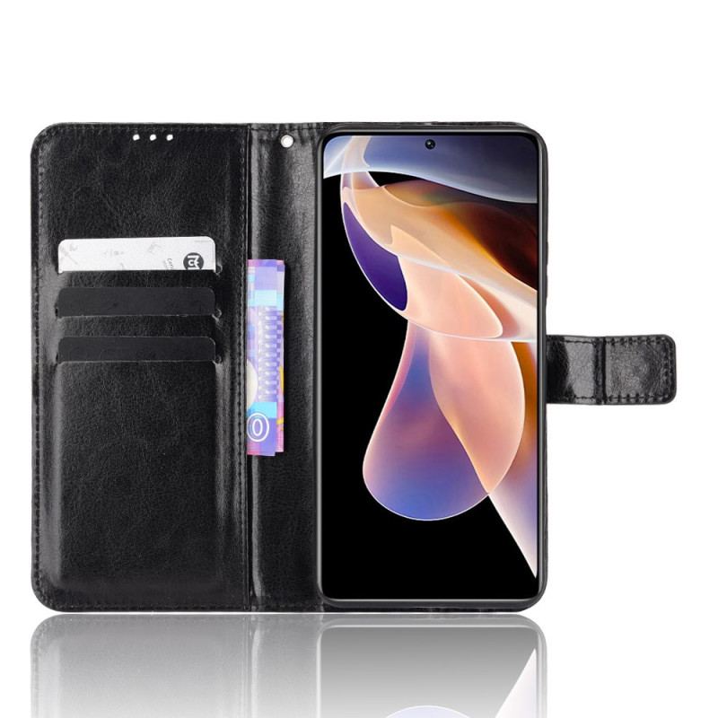 Capa Flip Para Xiaomi Redmi Note 11 Pro Plus 5G Couro Falso Chamativo