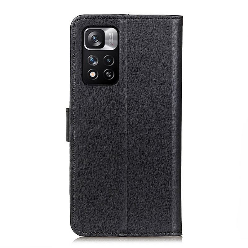 Capa Flip Para Xiaomi Redmi Note 11 Pro Plus 5G Couro Sintético Liso