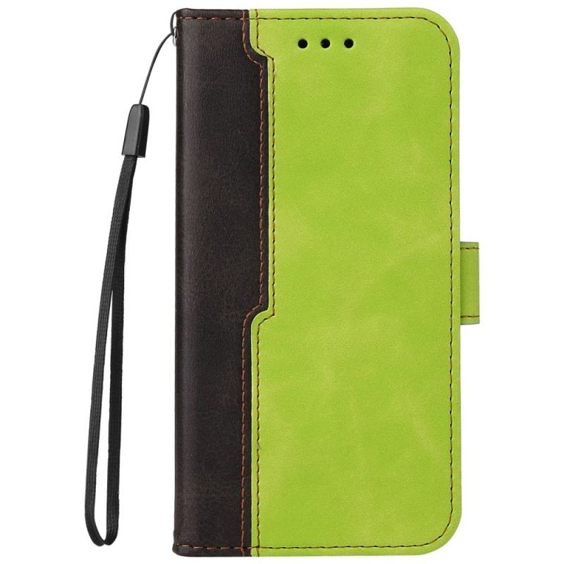 Capa Flip Para Xiaomi Redmi Note 11 Pro Plus 5G Dois Tons