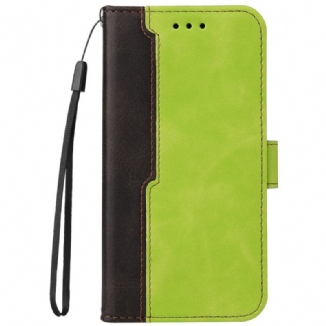 Capa Flip Para Xiaomi Redmi Note 11 Pro Plus 5G Dois Tons