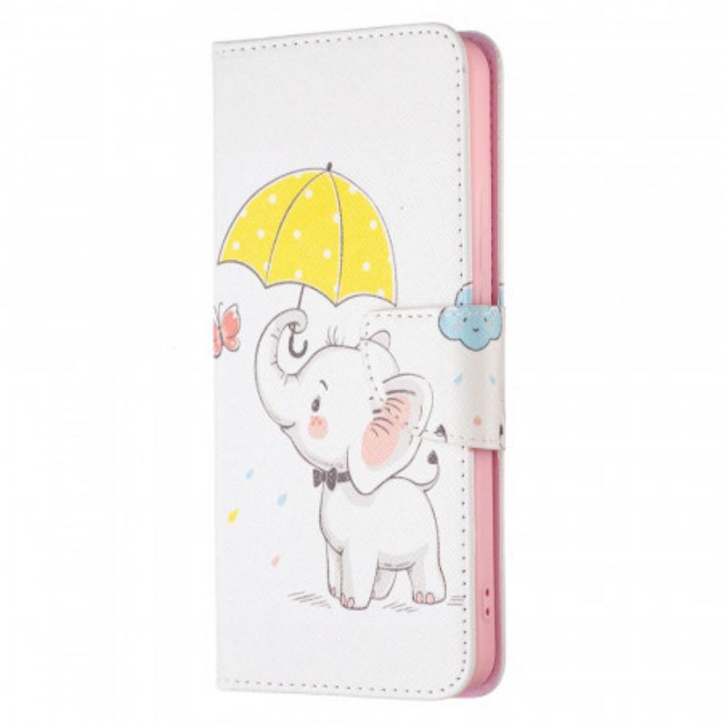 Capa Flip Para Xiaomi Redmi Note 11 Pro Plus 5G Elefante Bébé