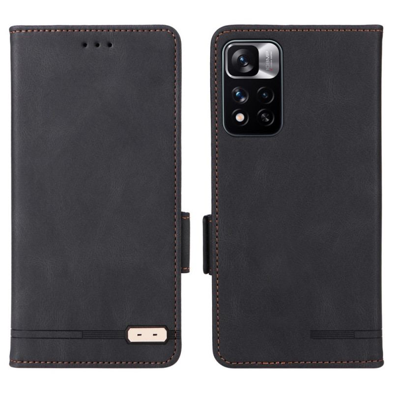 Capa Flip Para Xiaomi Redmi Note 11 Pro Plus 5G Estilo De Couro