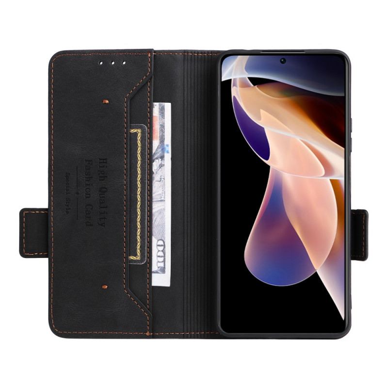 Capa Flip Para Xiaomi Redmi Note 11 Pro Plus 5G Estilo De Couro