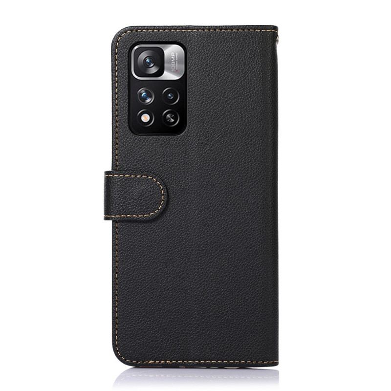 Capa Flip Para Xiaomi Redmi Note 11 Pro Plus 5G Estilo Lichia Rfid Khazneh