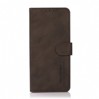 Capa Flip Para Xiaomi Redmi Note 11 Pro Plus 5G Khazneh Efeito Couro