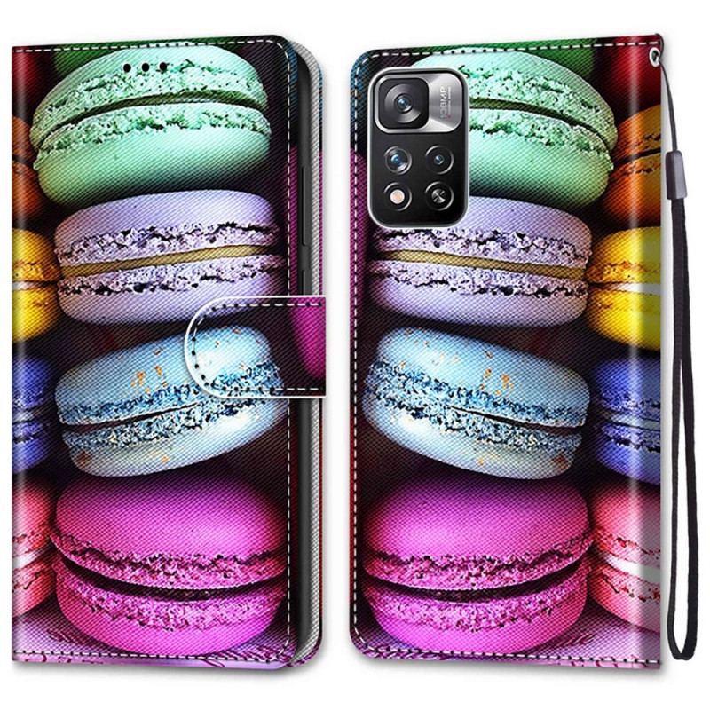 Capa Flip Para Xiaomi Redmi Note 11 Pro Plus 5G Macarons