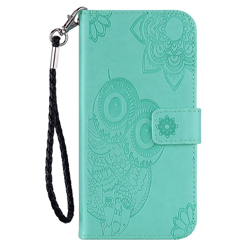 Capa Flip Para Xiaomi Redmi Note 11 Pro Plus 5G Mandala Coruja