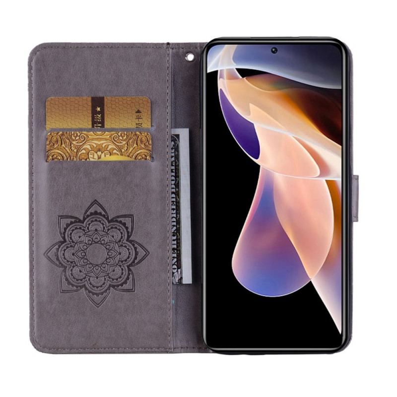 Capa Flip Para Xiaomi Redmi Note 11 Pro Plus 5G Mandala Coruja