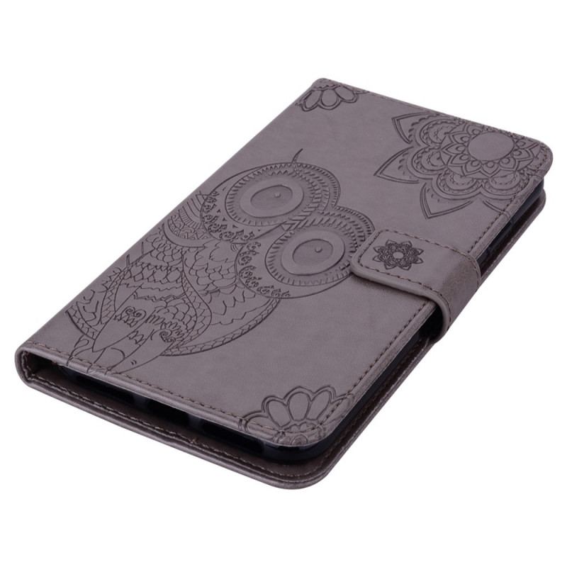 Capa Flip Para Xiaomi Redmi Note 11 Pro Plus 5G Mandala Coruja