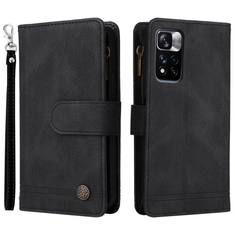 Capa Flip Para Xiaomi Redmi Note 11 Pro Plus 5G Porta-moedas Multifuncional