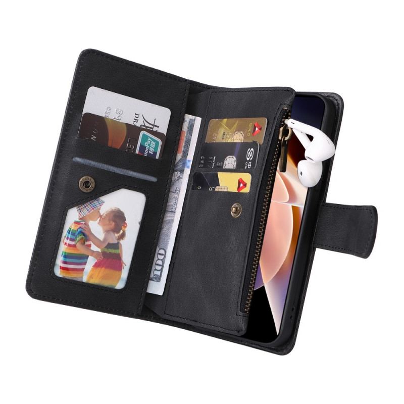 Capa Flip Para Xiaomi Redmi Note 11 Pro Plus 5G Porta-moedas Multifuncional