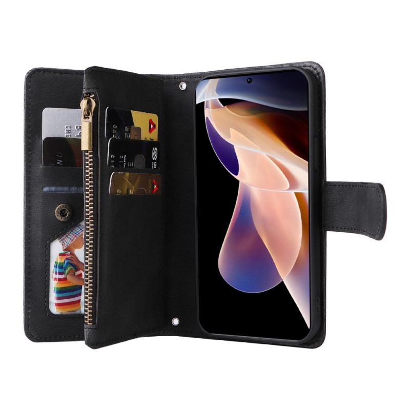 Capa Flip Para Xiaomi Redmi Note 11 Pro Plus 5G Porta-moedas Multifuncional