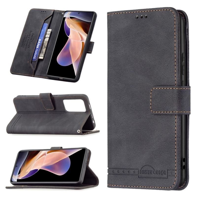 Capa Flip Para Xiaomi Redmi Note 11 Pro Plus 5G Rfid Binfen Cor