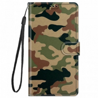 Capa Folio Para Xiaomi Redmi Note 11 Pro Plus 5G Camuflagem Militar