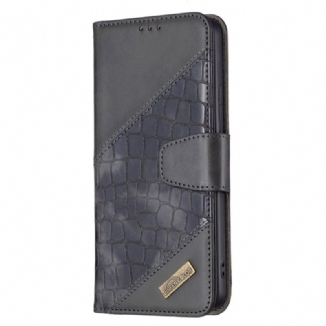 Capa Folio Para Xiaomi Redmi Note 11 Pro Plus 5G Estilo De Pele De Crocodilo Binfen Color