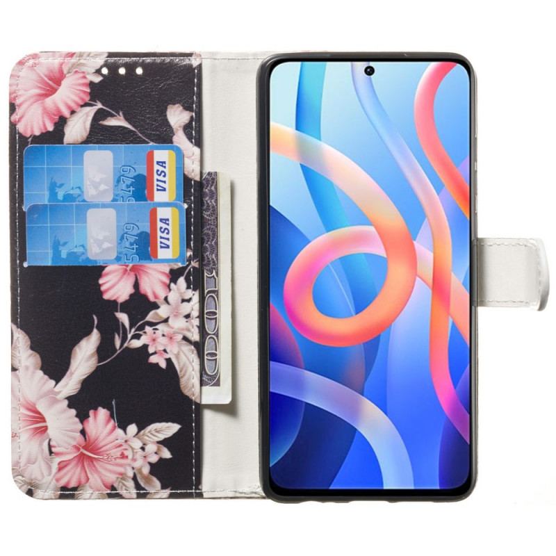 Capa Folio Para Xiaomi Redmi Note 11 Pro Plus 5G O Estilo Floral