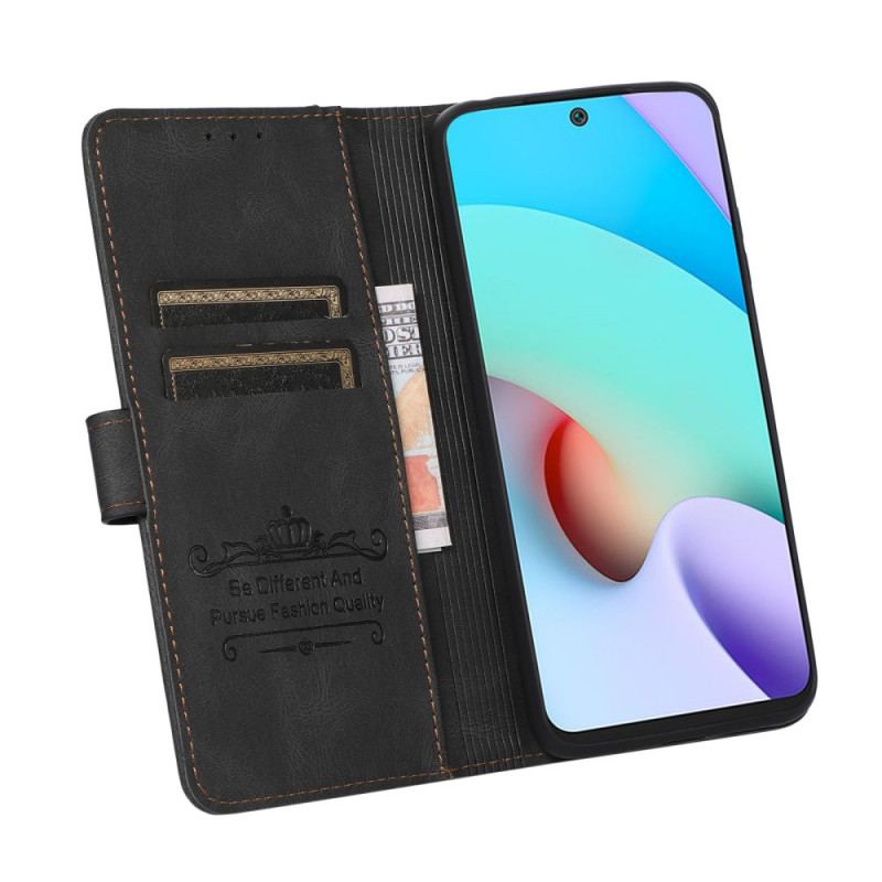 Capa Folio Para Xiaomi Redmi Note 11 Pro Plus 5G Titular Do Cartão Frontal