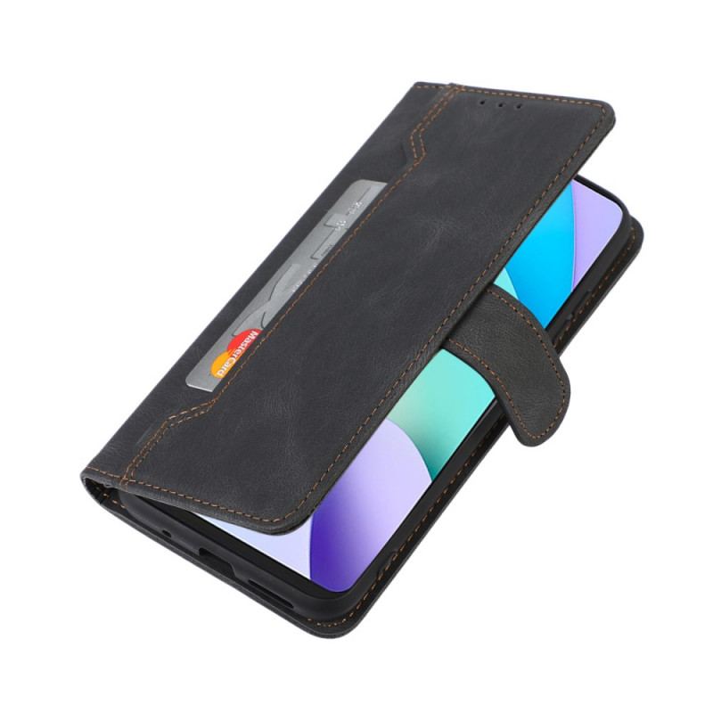 Capa Folio Para Xiaomi Redmi Note 11 Pro Plus 5G Titular Do Cartão Frontal