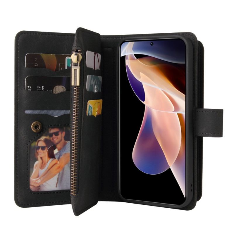 Capa Folio Para Xiaomi Redmi Note 11 Pro Plus 5G Vintage Multifuncional