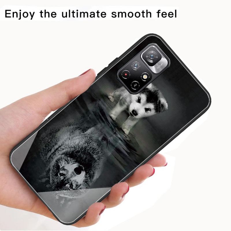 Capa Para Xiaomi Redmi Note 11 Pro Plus 5G Cachorrinho Sonho De Vidro Temperado