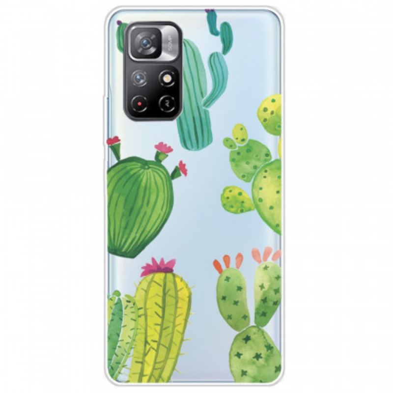 Capa Para Xiaomi Redmi Note 11 Pro Plus 5G Cactos Aquarela