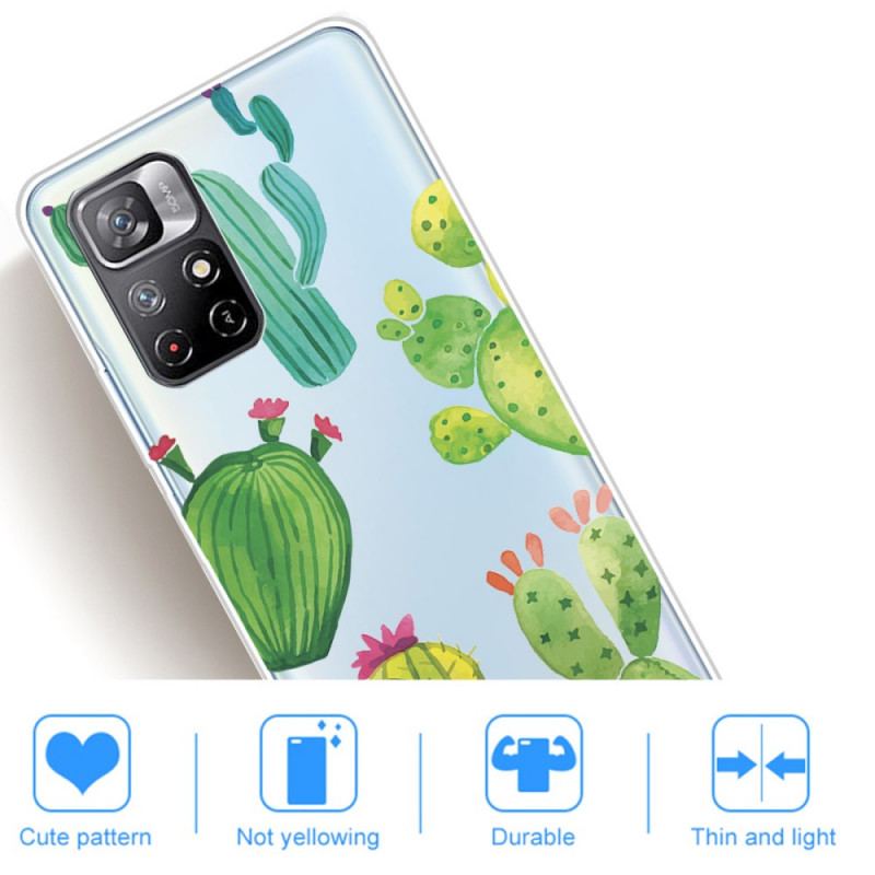 Capa Para Xiaomi Redmi Note 11 Pro Plus 5G Cactos Aquarela