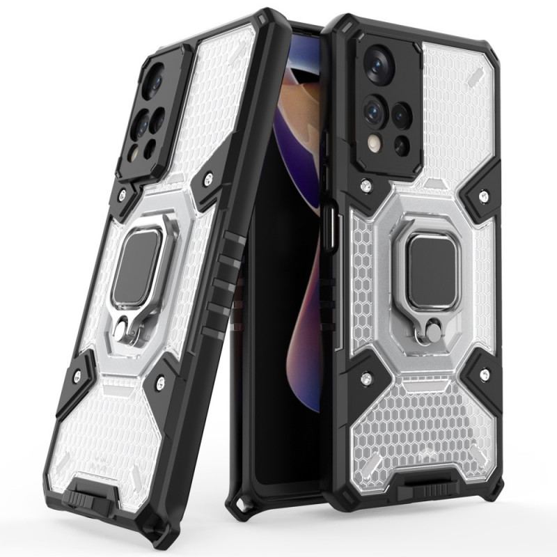 Capa Para Xiaomi Redmi Note 11 Pro Plus 5G Favo De Mel Com Anel