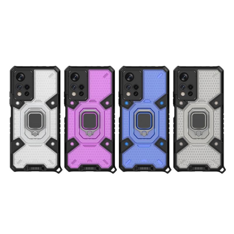 Capa Para Xiaomi Redmi Note 11 Pro Plus 5G Favo De Mel Com Anel