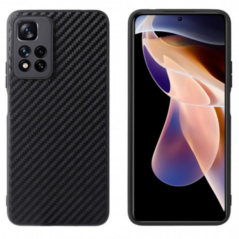 Capa Para Xiaomi Redmi Note 11 Pro Plus 5G Fibra De Carbono