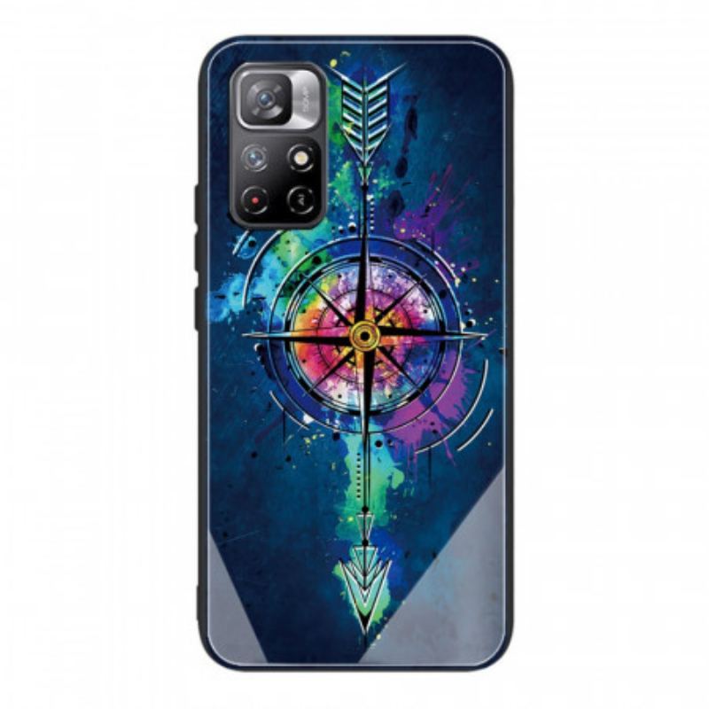 Capa Para Xiaomi Redmi Note 11 Pro Plus 5G Flecha De Vidro Temperado