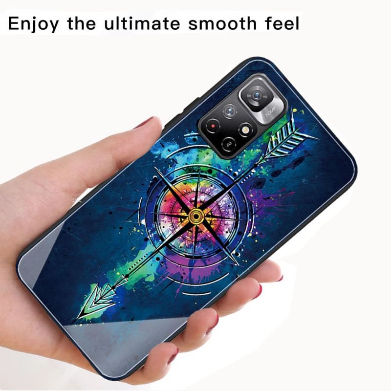 Capa Para Xiaomi Redmi Note 11 Pro Plus 5G Flecha De Vidro Temperado