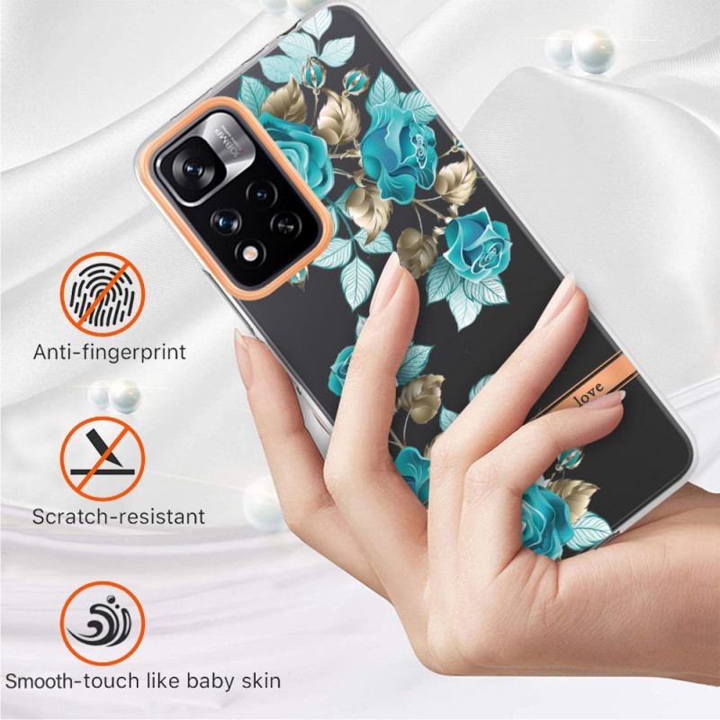 Capa Para Xiaomi Redmi Note 11 Pro Plus 5G Floral Sem Costura